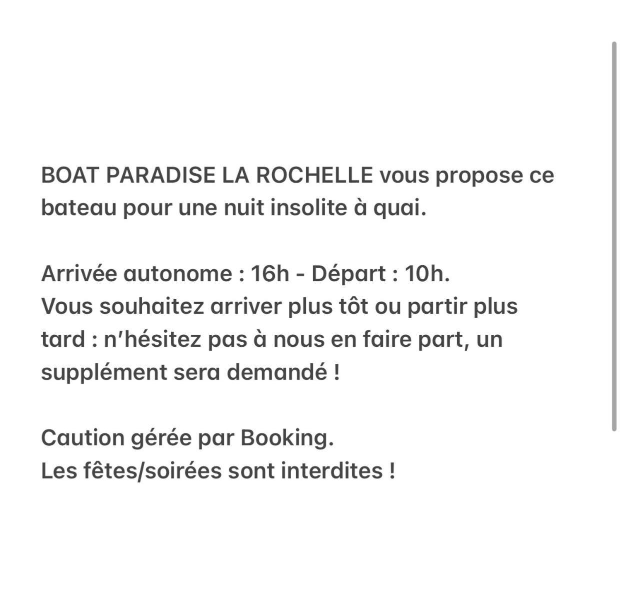 Une Nuit Sur Un Magnifique Bateau Linge Et Menage Inclus - Boat Paradise La Rochelle La Rochelle  Extérieur photo